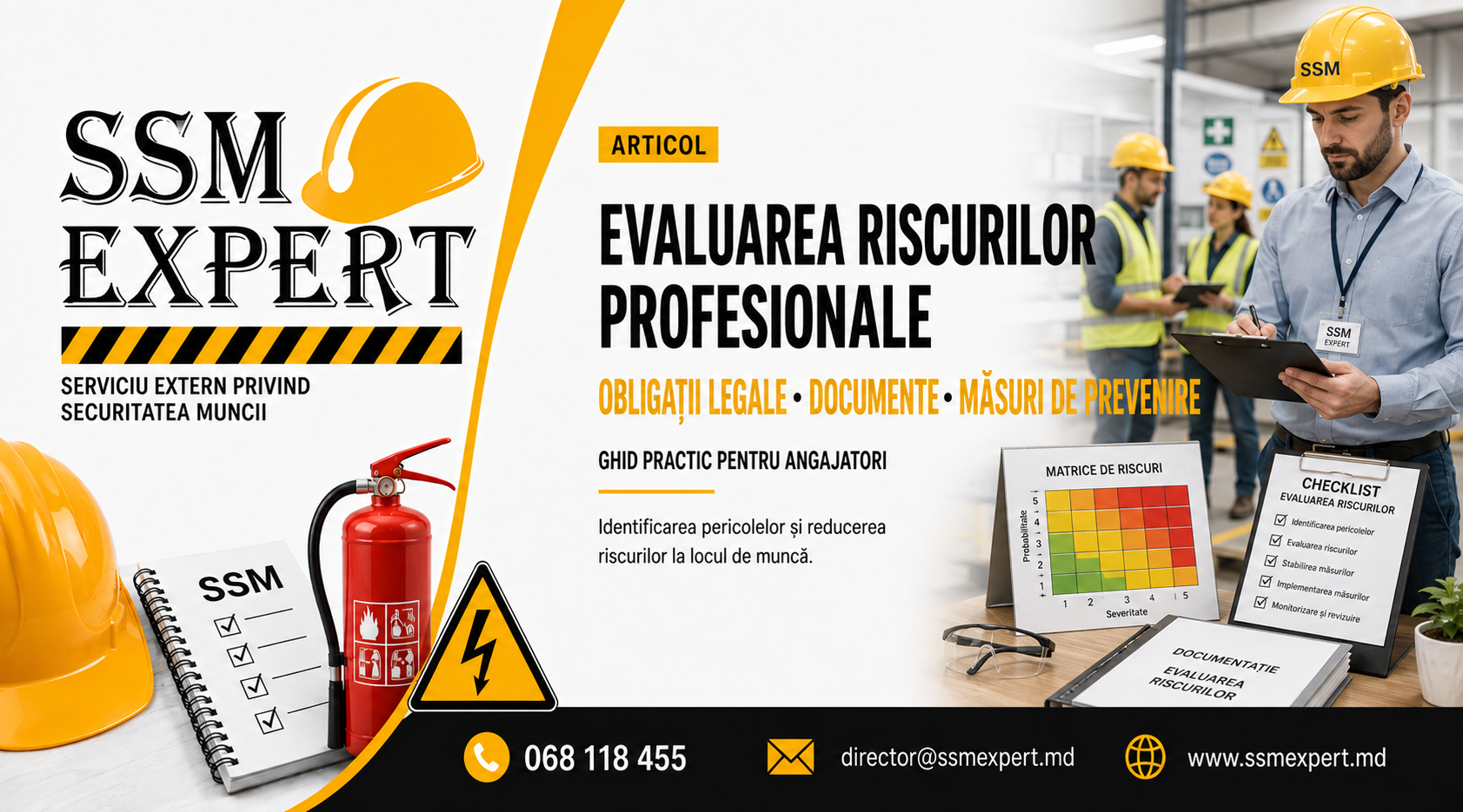 Evaluarea riscurilor profesionale în Republica Moldova: obligații legale, metodologie și documente necesare